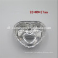 aluminium foil heart shaped cookie container small